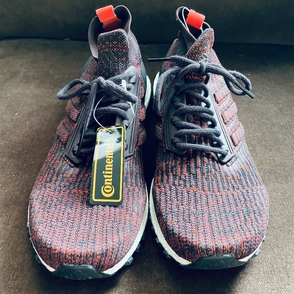 NEW Adidas UltraBoost Mid All Terrain Burgundy Carbon Black Size Mens 12 S82035 - Picture 3 of 7